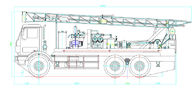 Piattaforma di produzione sismica 89mm superiore idraulica piena dell'azionamento 400M